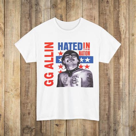 gg allin hated  america cotton  shirt walmartcom
