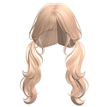 Wavy Low Pigtails Blonde Roblox