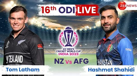 Highlights NZ Vs AFG ICC ODI World Cup 2023 Cricket Scorecard New