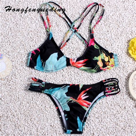 Buy 2017 Brazilian Female Bikini Set Swimwear Women