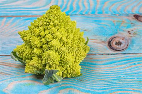 Romanesco Broccoli Close Up The Fractal Vegetable Is Known For It`s