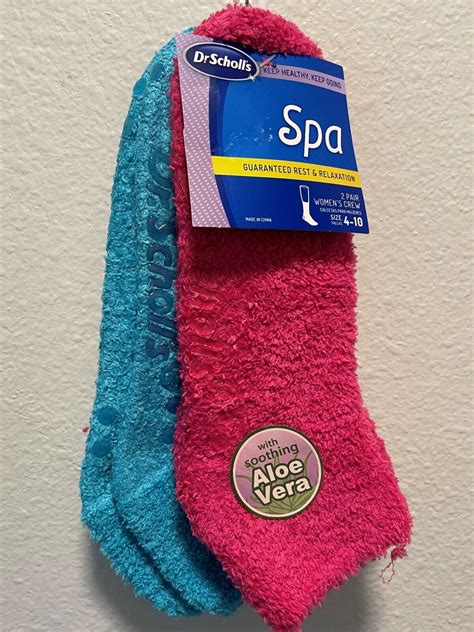 Dr Scholls Spa Womens Low Cut Socks With Grippers 2 Pair Ebay