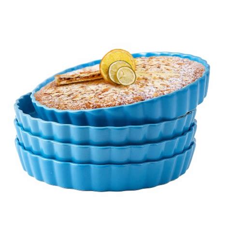 Bruntmor 10 Blue Ceramic Pie Pans Set 4 10 Kroger