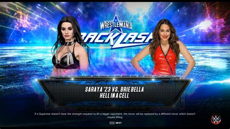 Paige Vs Brie Bella Full Match Wrestlemania WWE2K23 PC Gaming