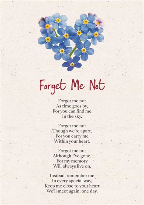 Forget Me Not Quote