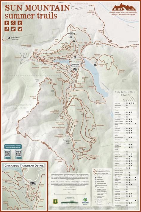 Methow Trails Winthrop Washington Trail Maps