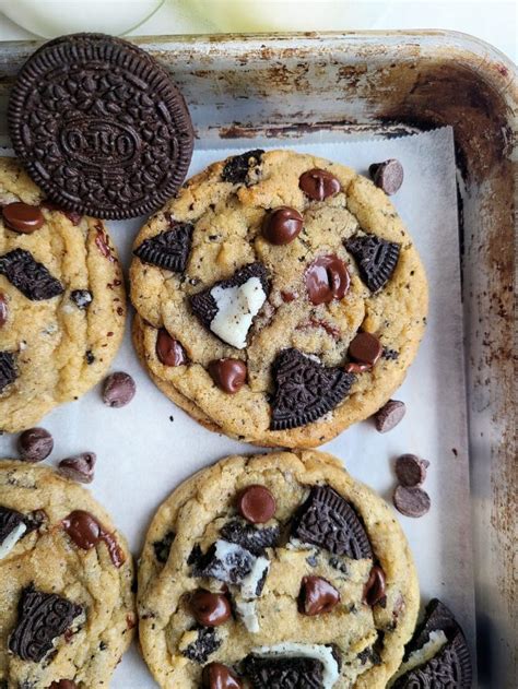 Oreo Chocolate Chip Cookies Jessie Bakes Treats