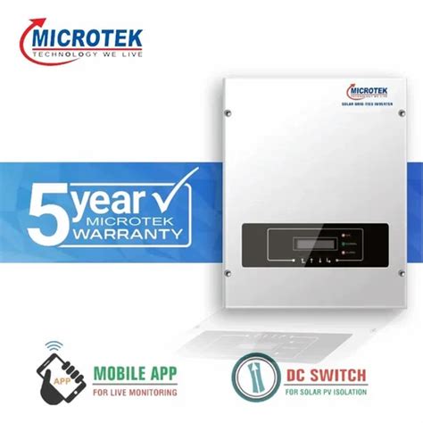 Microtech Microtek 5kva Solar On Grid System At Rs 340000 Piece In