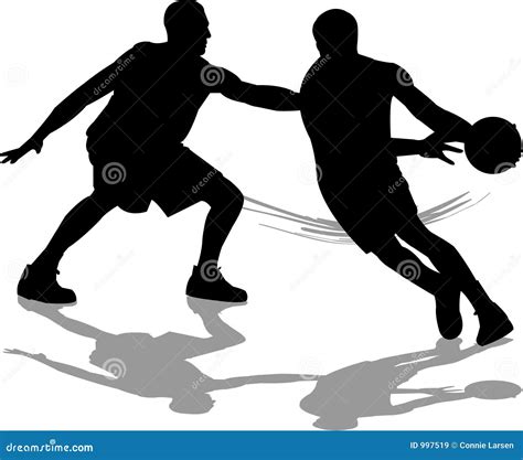 Basketball Defense stock illustration. Illustration of clip - 997519