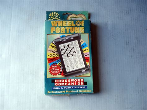 Wheel of Fortune Crossword Companion Game 1996 - Etsy