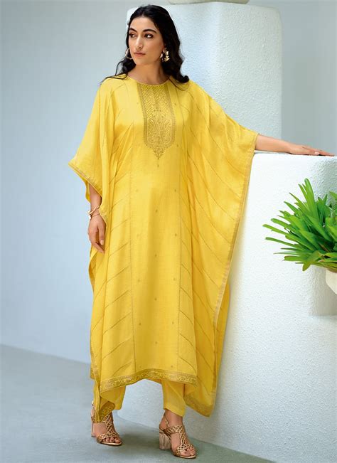 Buy Indian Ethnic Clothing Raksha Bandhan Yellow Kurta Sets