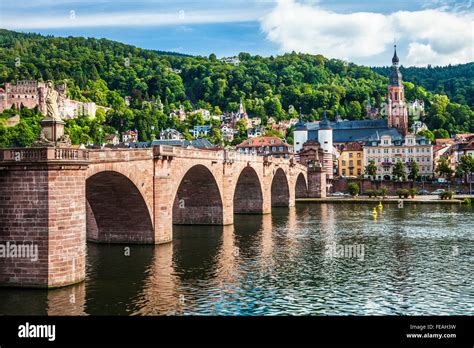 The Alte Brucke, old bridge or Karl Theodor Bridge and ...