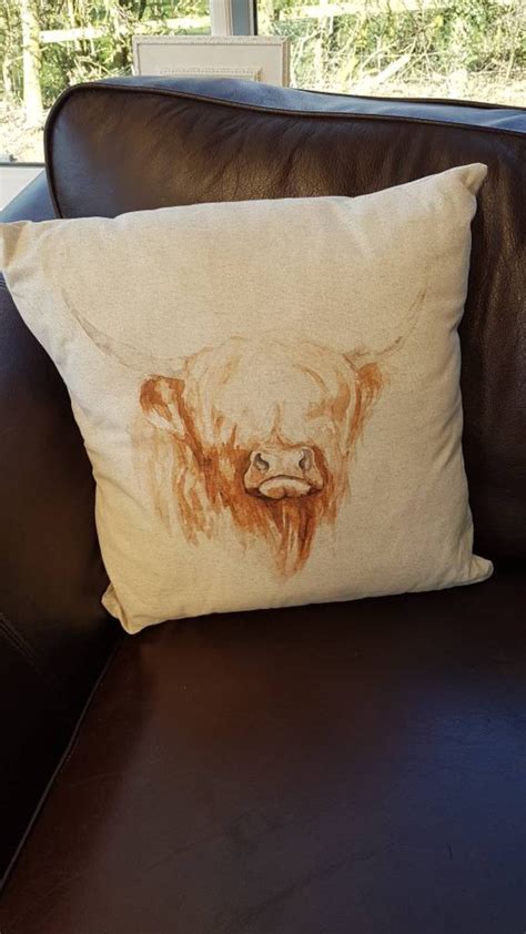 Highland Cow Cushions Etsy Uk