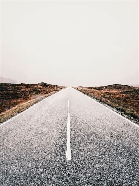 HD wallpaper: empty road under white clouds and blue sky, highway, tarmac, asphalt | Wallpaper Flare