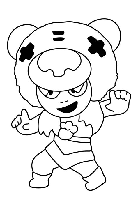 Coloriage Brawl Stars Nita En Ligne Ou Imprimer Gratuit