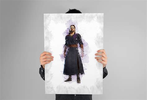 BALDUR'S GATE POSTER Gale Poster Video Game Poster Digital Art Printable Art Wall Art Watercolor ...