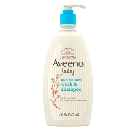 Aveeno Baby Daily Moisture Body Wash Shampoo Oat Extract 18 Fl Oz