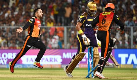 Ipl 2018 Qualifier 2 Rashid Khan Destroys Kkr Takes Srh Into Final