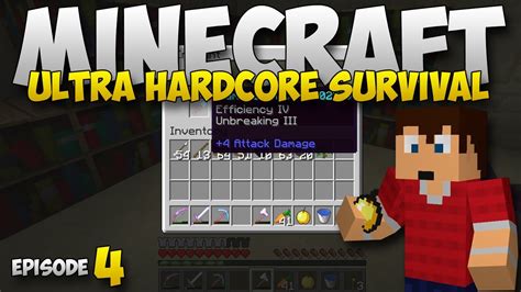 Minecraft Ultra Hardcore Survival Quartz Enchanting Episode