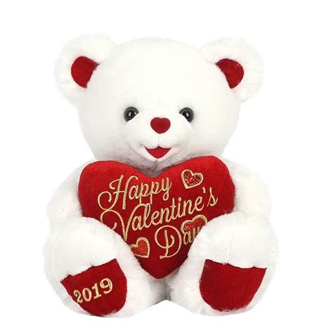 Customize Cute Love Heart Stuffed Toy Soft Red Valentine Plush Teddy