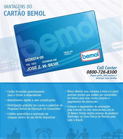 Conheça todas as vantagens de possuir um Cartão Bemol Call Center 0800