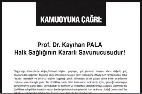 Tabip Odalar Ndan Prof Dr Kay Han Palaya Destek Ankara Tabip Odas