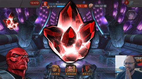 2x 5 Star Crystal Opening Red Skull Results Marvel Contest Of Champions Youtube