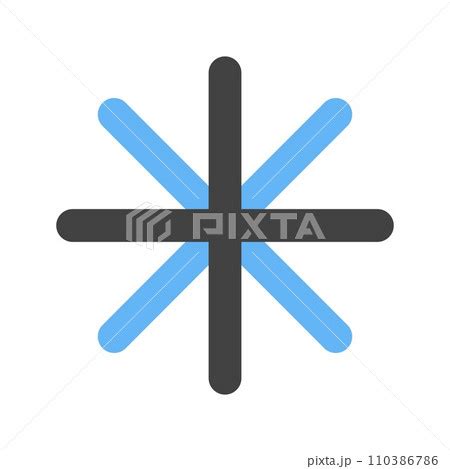 Eight Spoked Asterisk icon vector image のイラスト素材 110386786 PIXTA