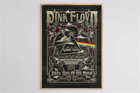 Pink Floyd Pink Floyd Poster Pink Floyd Print Pink Floyd Etsy