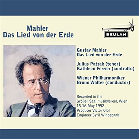 Amazon Mahler Das Lied Von Der Erde Kathleen Ferrier Julius