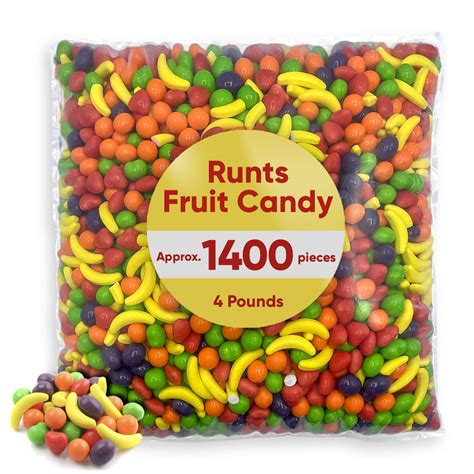 Wonka Candy Runts 4 Pounds Of Bulk Candy Approx 1400 Pieces Assorted Hard Candy Bulk