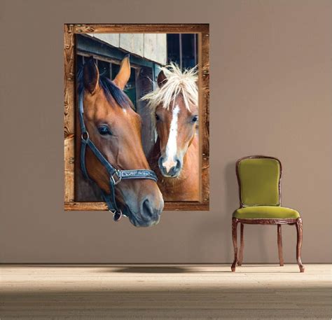 Horse Murals Decals Horse Portraits Horse Picuture Sticker Etsy