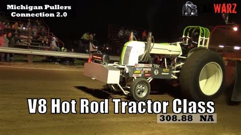 V8 Hot Rod Tractor Class TTPA Tractor Pulls At Peck Michigan June 1