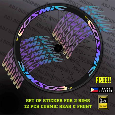 Mavic Cosmic Sle Hologram Rim Decals Sticker For Mtb Rb Shopee Malaysia