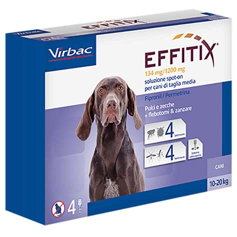 Antiparassitario Cani In Fialetta Pipetta Effitix Spot On Virbac La