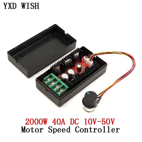 W A Dc Motor Speed Controller Dc V V Pwm Hho Rc Car Fan Speed