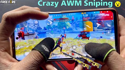 Finger Claw Handcam Double Awm Sniping Free Fire Gameplay Mobile