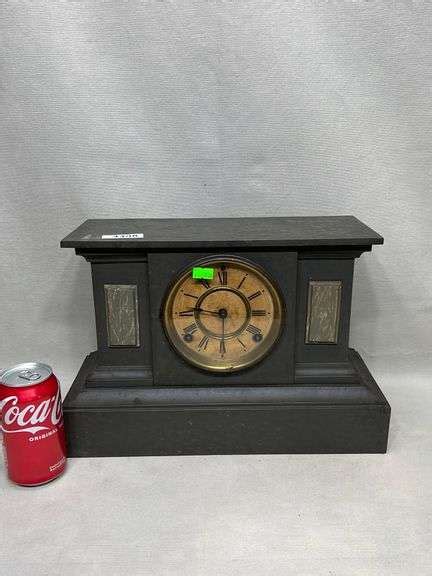 Antique Ansonia Cast Iron Mantle Clock Dixon S Auction At Crumpton