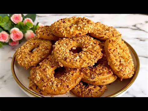 Жаңғақты печенье. Песочные КОЛЕЧКИ с АРАХИСОМ которые тает во рту ...