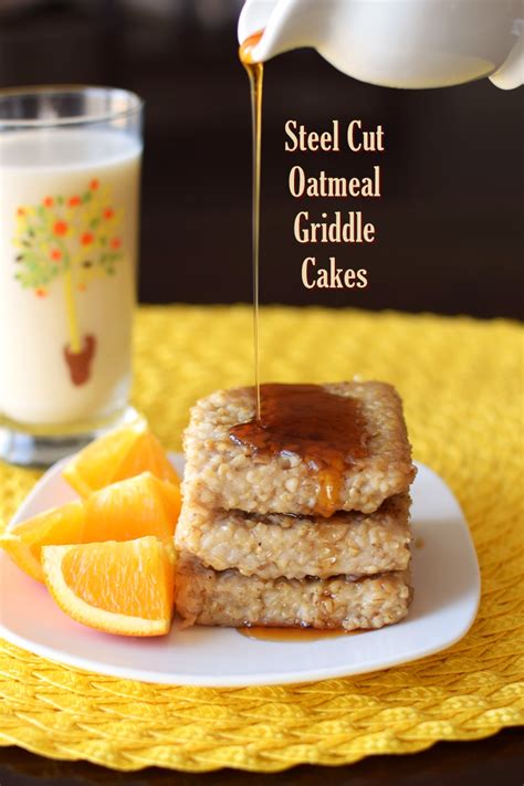 Maple And Brown Sugar Steel Cut Oatmeal And Griddle Cakes