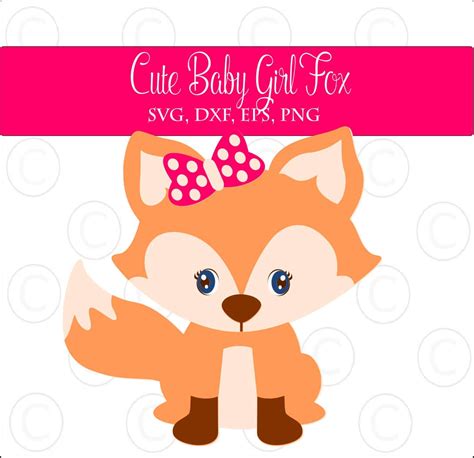 Cute Baby Fox Svg 139 SVG PNG EPS DXF File