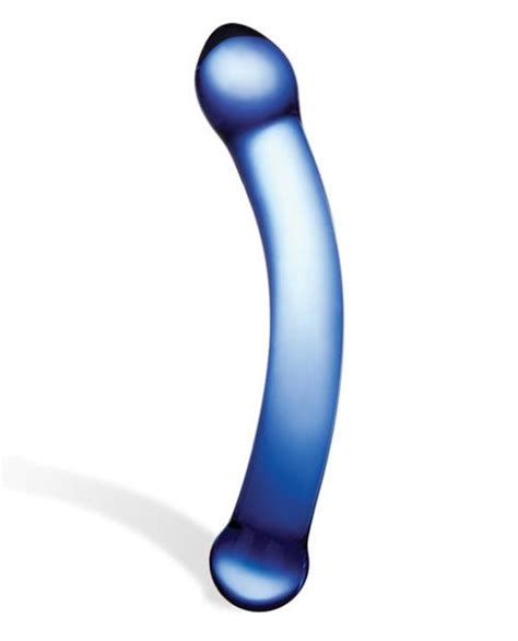 Glas 6 Inches Curved Glass G Spot Dildo Blue On Literotica