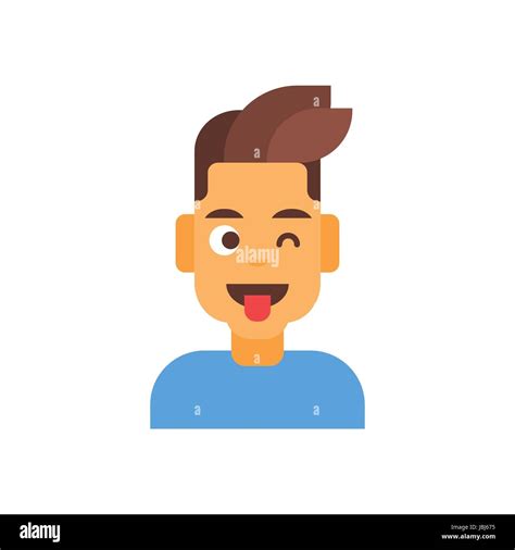 Icono De Perfil Avatar Emoci N Masculina El Hombre Caricatura Retrato