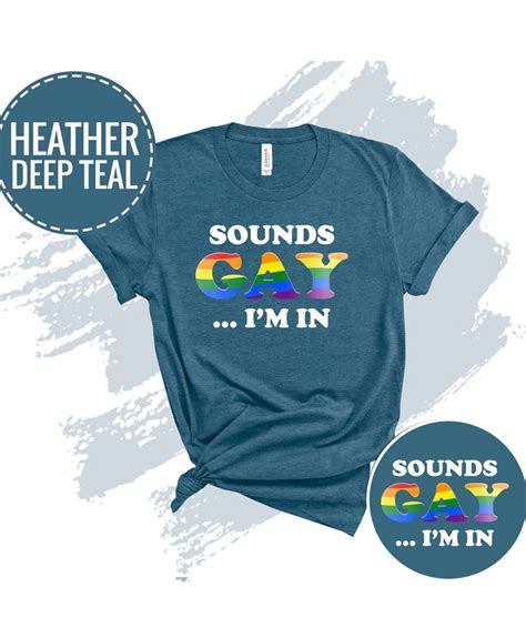 Sounds Gay I M In Shirt LGBTQ Pride Shirt Bisexual Etsy