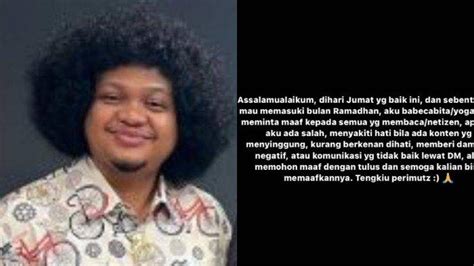 Sebelum Meninggal Dunia Babe Cabita Sempat Tulis Permintaan Maaf