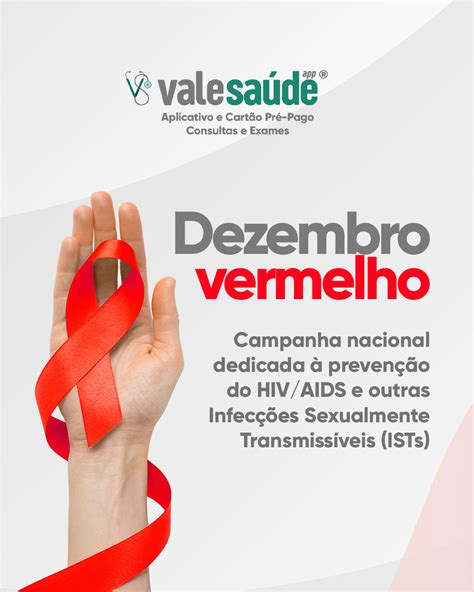 Dezembro Vermelho Campanha Nacional Dedicada À PrevenÇÃo Do Hiv Aids