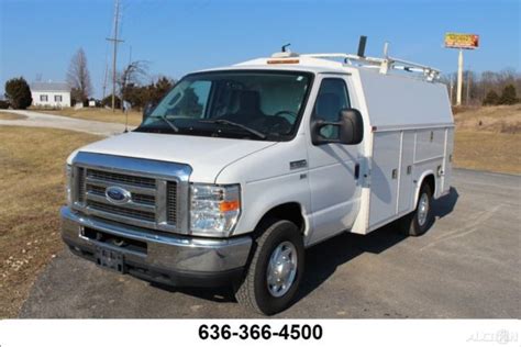 2011 Ford E 350 Kuv Utility Cargo Van 54l V 8 Auto Cutaway Knapheide