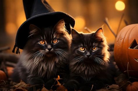 Hd halloween black cat | AI-generated image