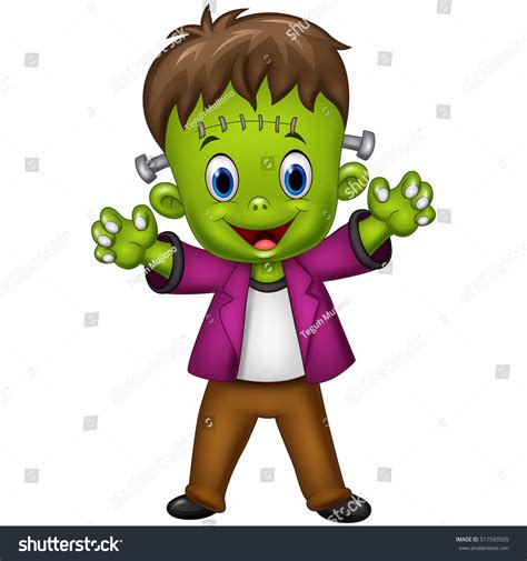 Cartoon Frankenstein Character Stock Vector (Royalty Free) 517593505 ...