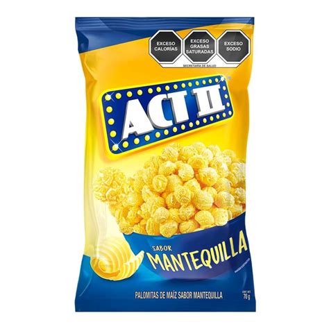 Palomitas ACT II Sabor Mantequilla 70 G Walmart